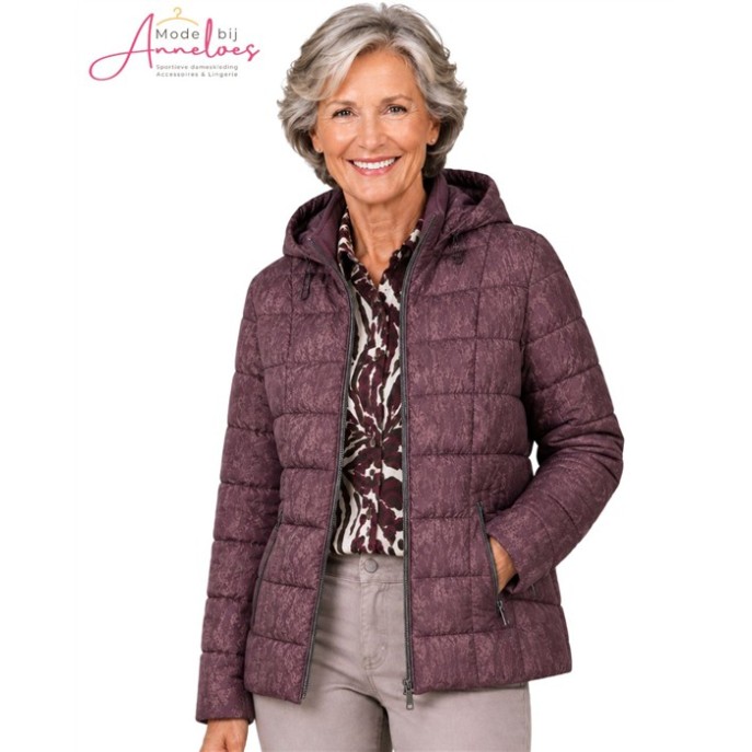 Barbara Lebek winterjas 10590062 bordeaux